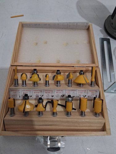 16pc mtiolhig cordless fixed base brushless router - 20v - 600w - 28000rpm - yellow (model: RTDCB20) image 5