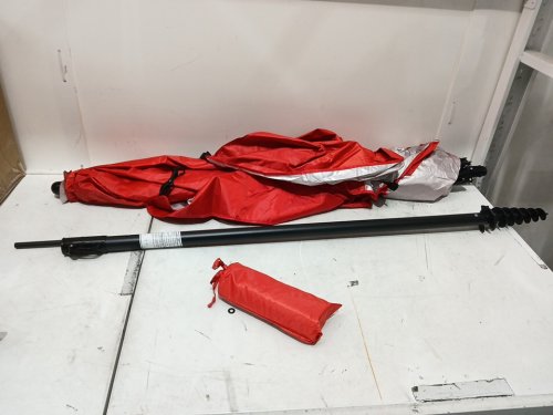 SPORT-BRELLA XL PREMIERE 9FT UPF 50+ UMBRELLA SHELTER FOR SUN AND RAIN PROTECTION - cherry RED - (MODEL: 250024) image 3