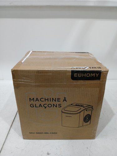EUHOMY Countertop Ice Maker Machine with Handle, Basket and Scoop - MAKES 26LB/Day - BLACK (MODEL: im-06d/IM001-Bbl-CAEH) image 2
