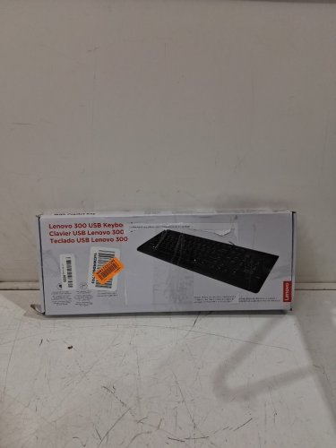 LENOVO 300 USB WIRED KEYBOARD - ADJUSTABLE TILT, ERGONOMIC DESIGN, WINDOWs 7/8/10/11, ENGLISH - BLACK (model: sk-8823) image 2