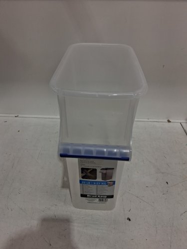BROIL KING WOOD PELLET STORAGE BIN WITH HANDLE - 20lb Capacity - Clear/Black (MODEL: 66900) image 2