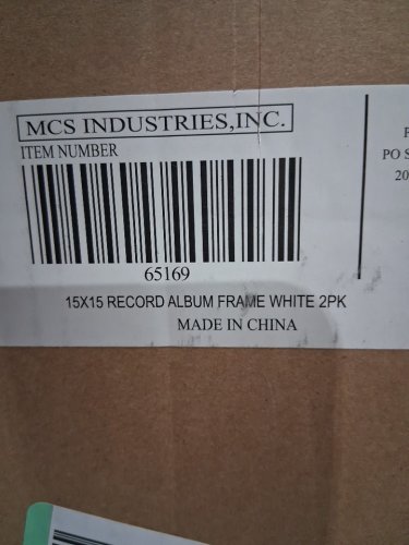 2PK MCS INDUSTRIES Double Groove Record Album Frame - 15" x 15" - White (model: 65169) image 3
