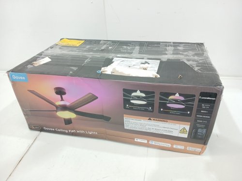 Govee Ceiling Fans with Lights - 52" - 2800LM - 1000K to 10,000K - Brown/Black image 3