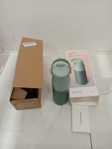 LARQ PureVis 2 Self Cleaning Water Bottle with Filter Straw and Smart App - 23oz - Eucalyptus Green image 2