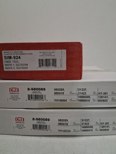 10PC CMX Brake Rotors and SIM Brake Pads with Hardware, Fits Multiple 2003 - 2013 Kia and Hyundai Models (SIM-924, 8-980089) image 4