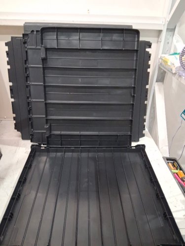 Keter City weatherproof Resin Deck Box - 30 GALLON - BLACK/GRAPHITE (model: 251987) image 3