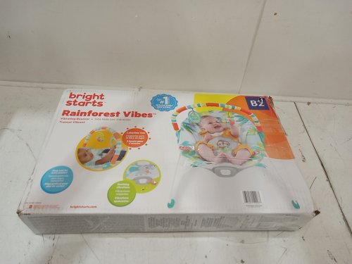 BRIGHT STARTS RAINFOREST VIBES VIBRATING BOUNCER - multi-colour image 2