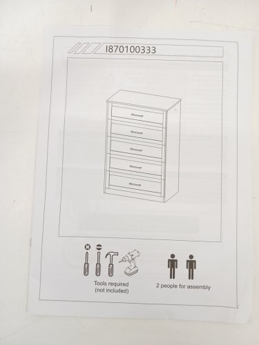 5 Drawer Dresser - 46" - White (Model: 1870100333) image 10