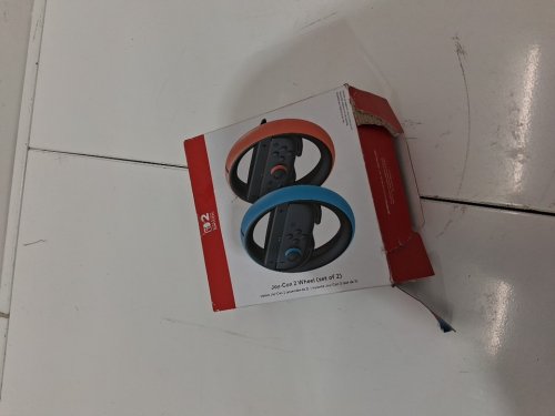 2pc nintendo joy-con wheel set - for nintendo switch 2 - orange/blue image 2