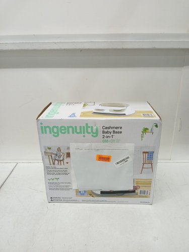 INGENUITY BABY BASE 2-IN-1 SEAT BOOSTER FEEDING SEAT - CASHMERE/WHITE (model: 10678) image 2