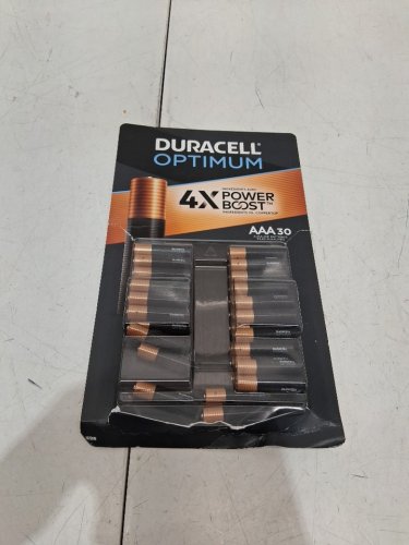 30PK DURACELL optimum 4x power boost alkaline "aaa" battery image 2