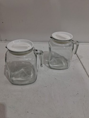 Le'Raze Hermetic Seal Glass Pitcher with Airtight Lid & Spout - 68oz - glass clear - (model: ‎gl916) image 3