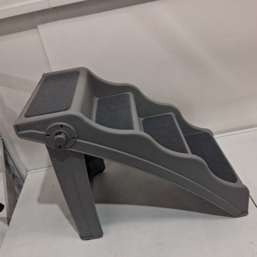 AMAZON BASICS FOLDABLE 4-STEP PET STAIRS - 19.8" x 16" x 25.9" - GREY (Model: B09T45VHNG) image 4