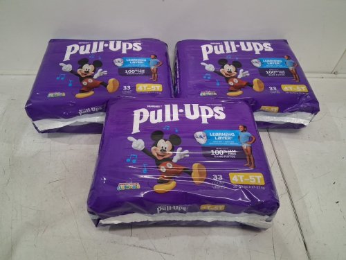 99PK Boys Huggies Mickey Mouse Pull Ups Training Pants For Toddlers - 4T-5T image 3