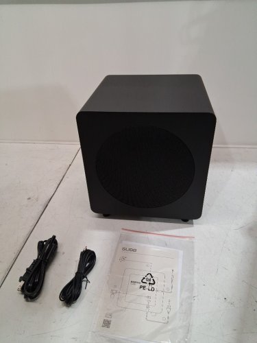 kanto sealed powered subwoofer - 300w peak | 8" - black - (model: sub8vmb) image 2