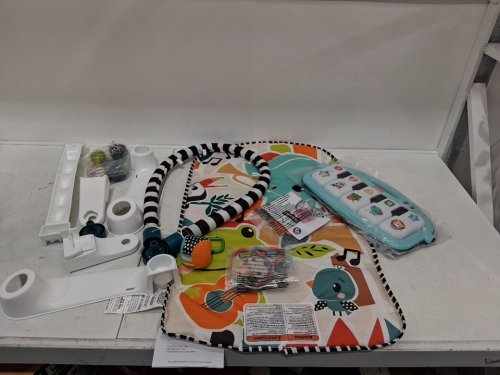 FISHER-PRICE 4-IN-1 BABY MUSICAL GLOW AND GROW KICK & PLAY PIANO GYM PLAYMAT - AGES 0+ MONTHS - MULTI-COLOUR (MODEL: HVX56) image 3