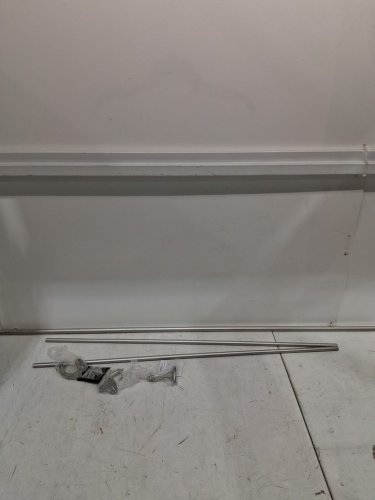 AMAZONBASICS 5/8" ROOM DARKENING WINDOW CURTAIN ROD - 88" - 120" - NICKEL image 3