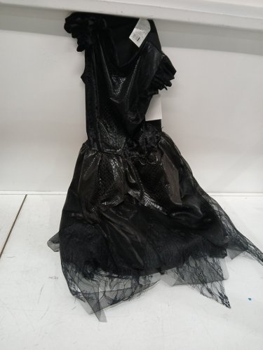 3PC DARK MAGIC DRAGON COSTUME SET - LARGE 10-12 - BLACK (STYLE: 40943BK(S)) image 2