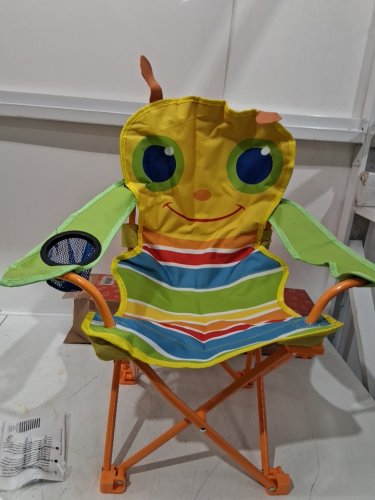 melisa and doug Sunny Patch Giddy Buggy Folding camping chair - 25.5" x 24.5" x 15" - yellow/multicolored - (model: 96424) image 3
