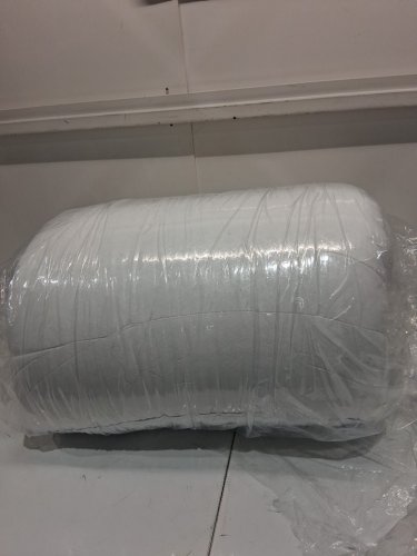 2" Gel memory foam mattress topper - queen (60" x 80") - white/blue foam image 2