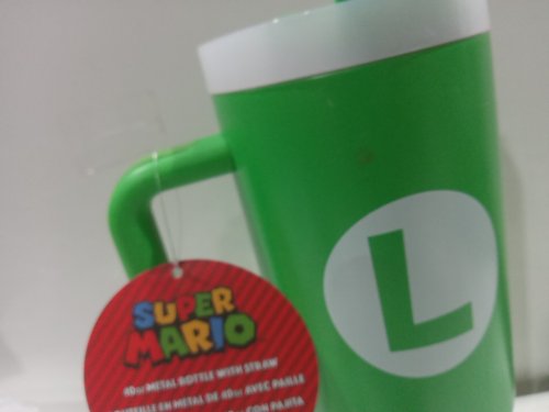 Nintendo Super Mario Luigi Metal Tumbler with Straw - 40oz - Green image 5