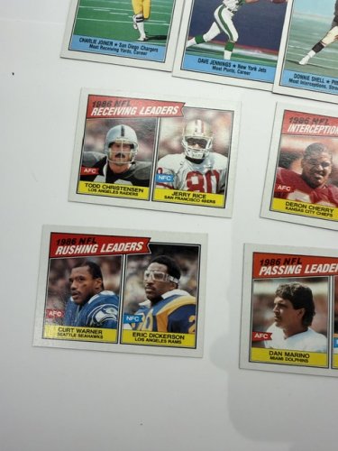 78 ASSTD 1987 1988 TOPPS FOOTBALL CARDS image 15