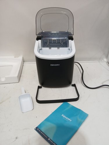 EUHOMY Countertop Ice Maker Machine - MAKES 26LB/Day - BLACK (MODEL: im-06d/IM001-Bbl-CAEH) image 8
