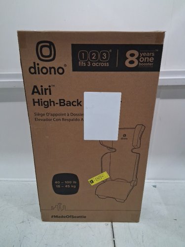DIONO AIRI HIGH BACK BOOSTER CAR SEAT - 40LBS TO 120LBS - PINK COTTON CANDY (MODEL: 55001-NA-01) image 2