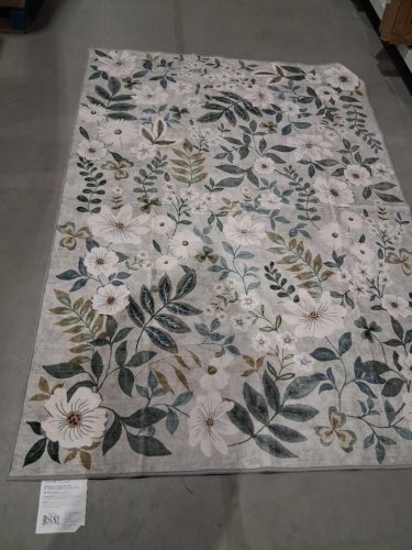 2PC WASHLUXE MACHINE WASHABLE AREA RUG & RUNNER SET - 5FT X 7FT/27" X 5FT - multicolor  (MODEL: 2046294) image 4