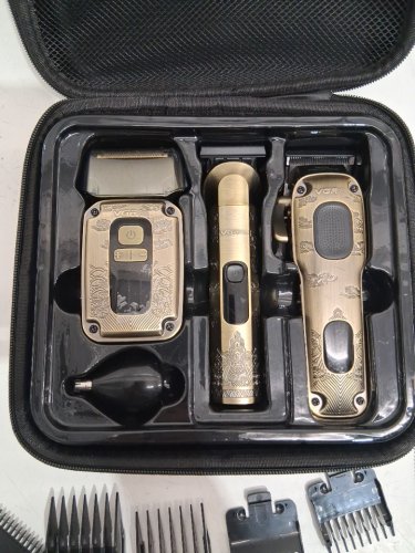 VGRPRO 3-in-1 Hair Clippers, Beard Trimmer and Foil Shaver Clipper Set - bronze image 4