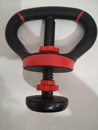 unbranded adjustable multifunction kettlebell handle - black / red image 3