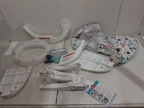 kids FISHER-PRICE SIT-ME-UP FLOOR SEAT - PACIFIC PEBBLE IN WHITE/GREY - (MODEL: ‎GKJ14) image 3