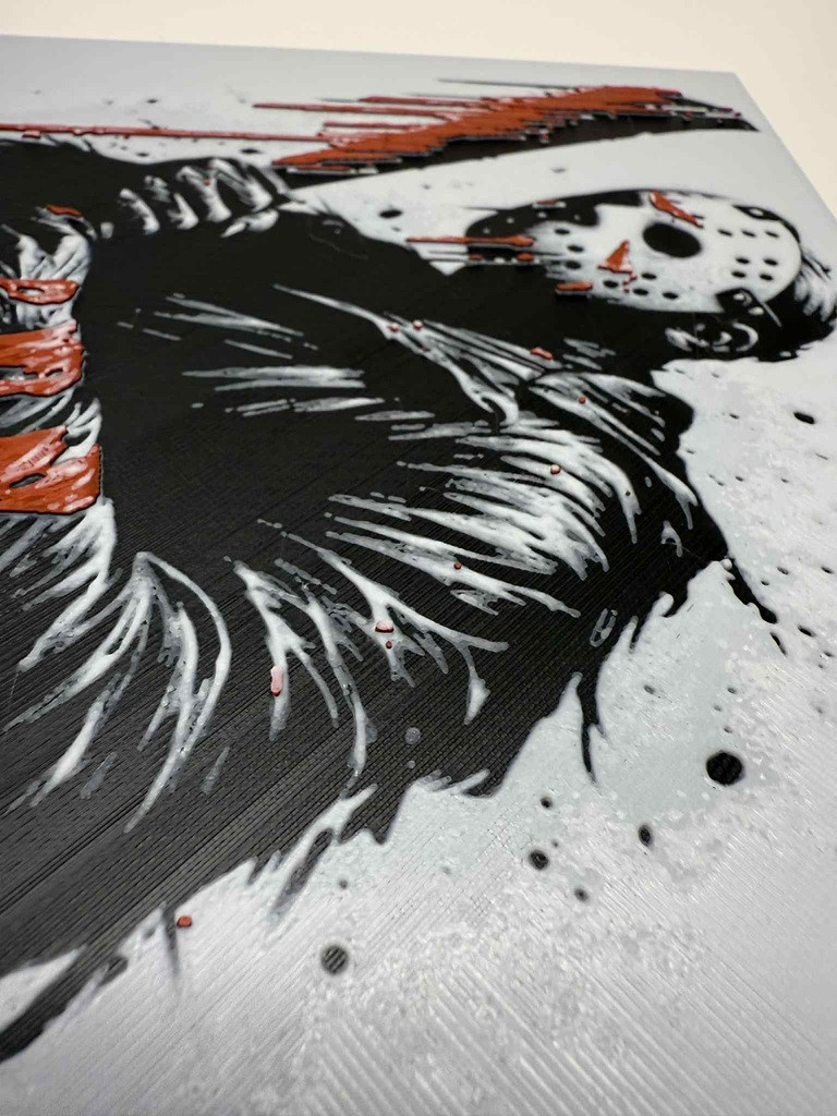8"x8" 3D Printed - Jason- Textured Photo image 3