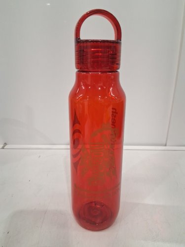2 REEVES SPORTS BOTTLE with custom SQUAMISH NATION logo - 22oz each - RED image 2