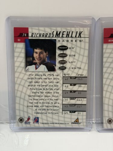 6 ASSTD SIGNED 1998 PINNACLE BE A PLAYER NHL HOCKEY CARDS image 9