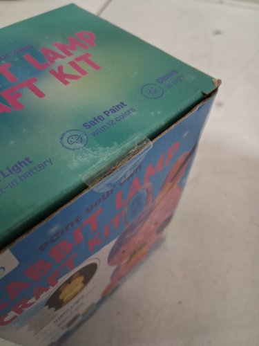 Kids Bunny Lamp Painting Kit - Ages 6 to 12 - Multicoloured (Model: XP7807) image 4