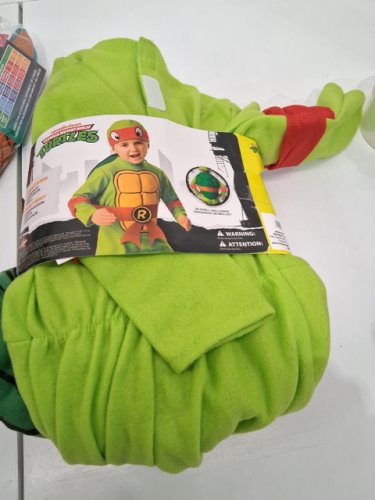 3PC RUBIES TEENAGE MUTANT NINJA TURTLES RAPHAEL COSTUME - 2T - RED/GREEN image 2