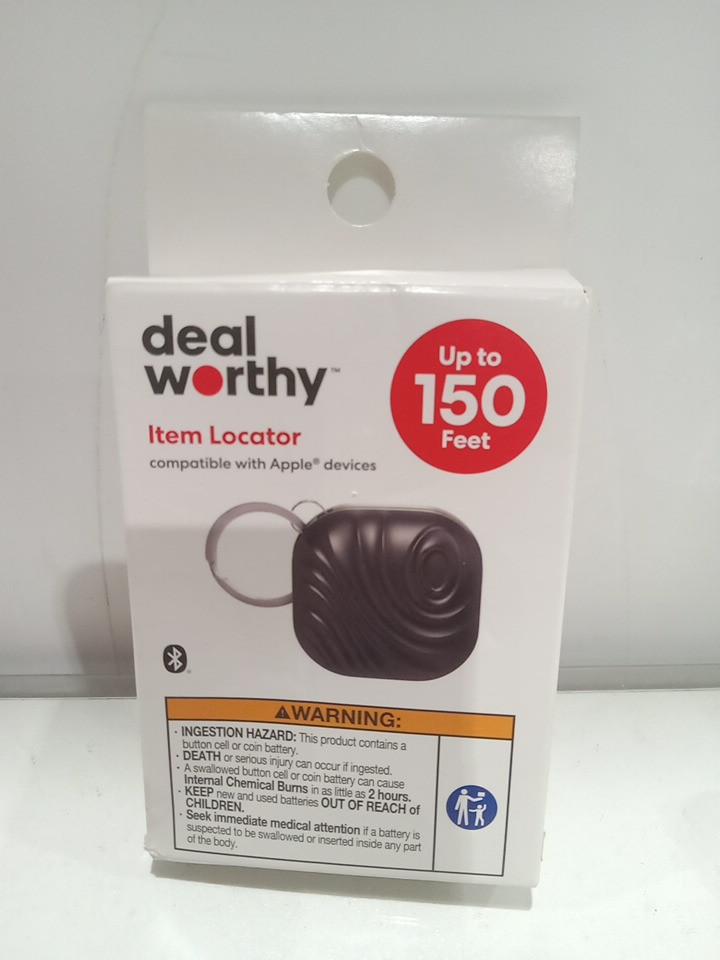 DEAL WORTHY ITEM LOCATOR key ring - works with Apple find my - black (model: 057006004) image 2