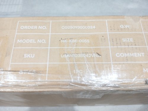 LIKIMIO Platform Bed Frame with storage headboard - King - Brown/Black (Model: HK-KBF-005S) image 9