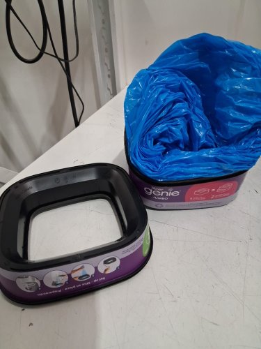 litter genie STYLE CAT LITTER DISPOSAL SYSTEM starter bundle with jumbo refill - 16" - grey (model: i000857/2043852) image 5
