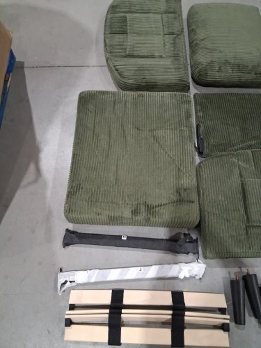 Corduroy Upholstered Armchair  With Thick Padded Seat - GREEN (model: usacbaggr) image 6