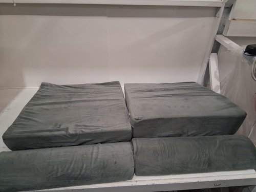 4PC WDBBYL Adjustable MEMORY FOAM Bed Wedge Pillow Sleeping Support Set FOR POST SURGERY AND PAIN RELIEF - 22" x 22" x 12" - GREY image 3