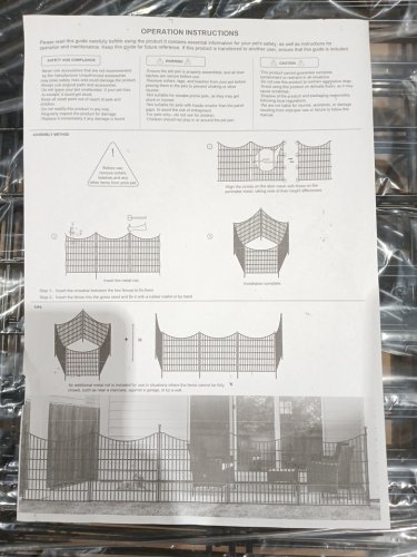 10 Panel Animal Barrier Fence - 48" - Black image 4