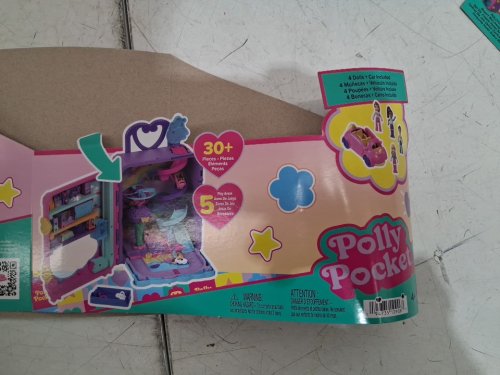 32pc polly pocket pollyville resort roll away playset (model: hkv43-9564) image 5