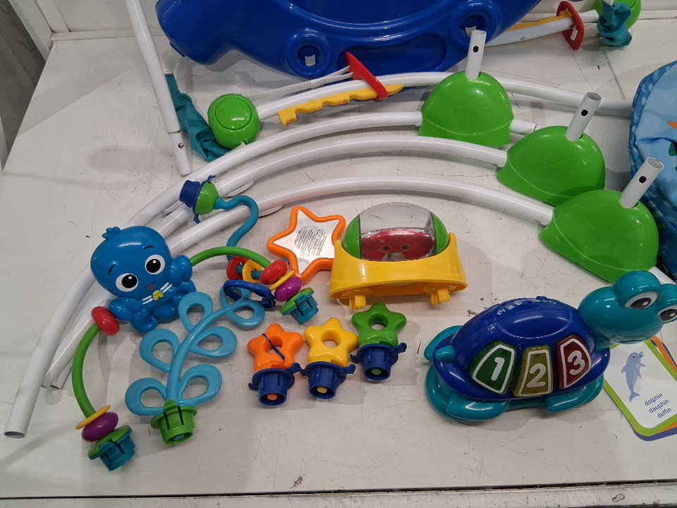 Baby Einstein Neptune's Ocean Discovery Jumper with Adjustable Height - 15+ multi-sensory toys/activities - 4 languages - Multi-colour (Model: 10455) image 4