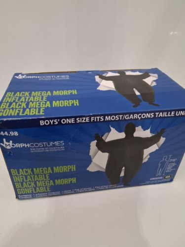 BOYS MORPH COSTUMES MEGA MORPH INFLATABLE COSTUME - ONE SIZE FITS MOST - BLACK image 2