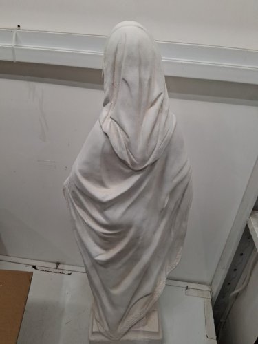 COSTWAY Virgin Mary Aged Finish Statue - 31.5"- WHITE  (MODEL: HZ10483WH) image 6