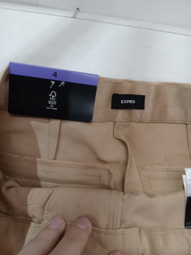WOMENS express tailored ankle pant - size 4 - beige (style: 1976454) image 4