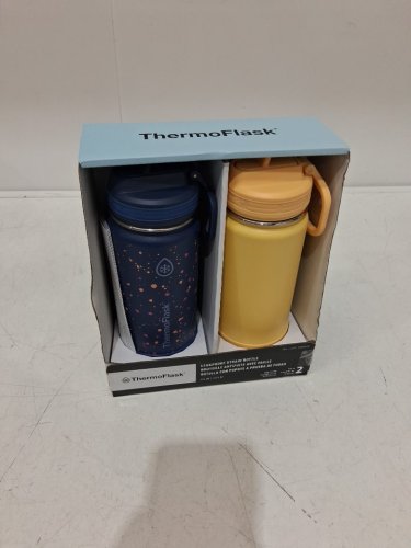 2PK ThermoFlask Stainless Steel Bottle - 16oz - yellow/blue (model: 2880559) image 2