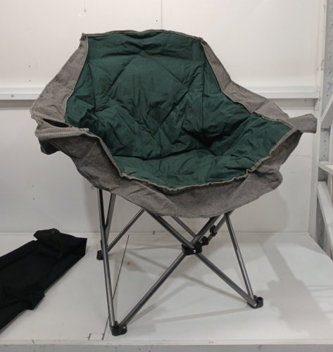 2PC Northroad Oversized Folding Camping Chair with cup holder - 300lbs cap - Green/Grey image 6